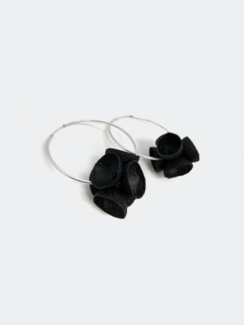 Crater Hoop Earrings