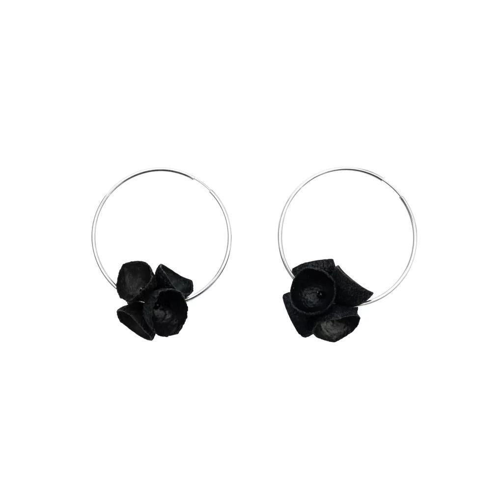 Crater Hoop Earrings