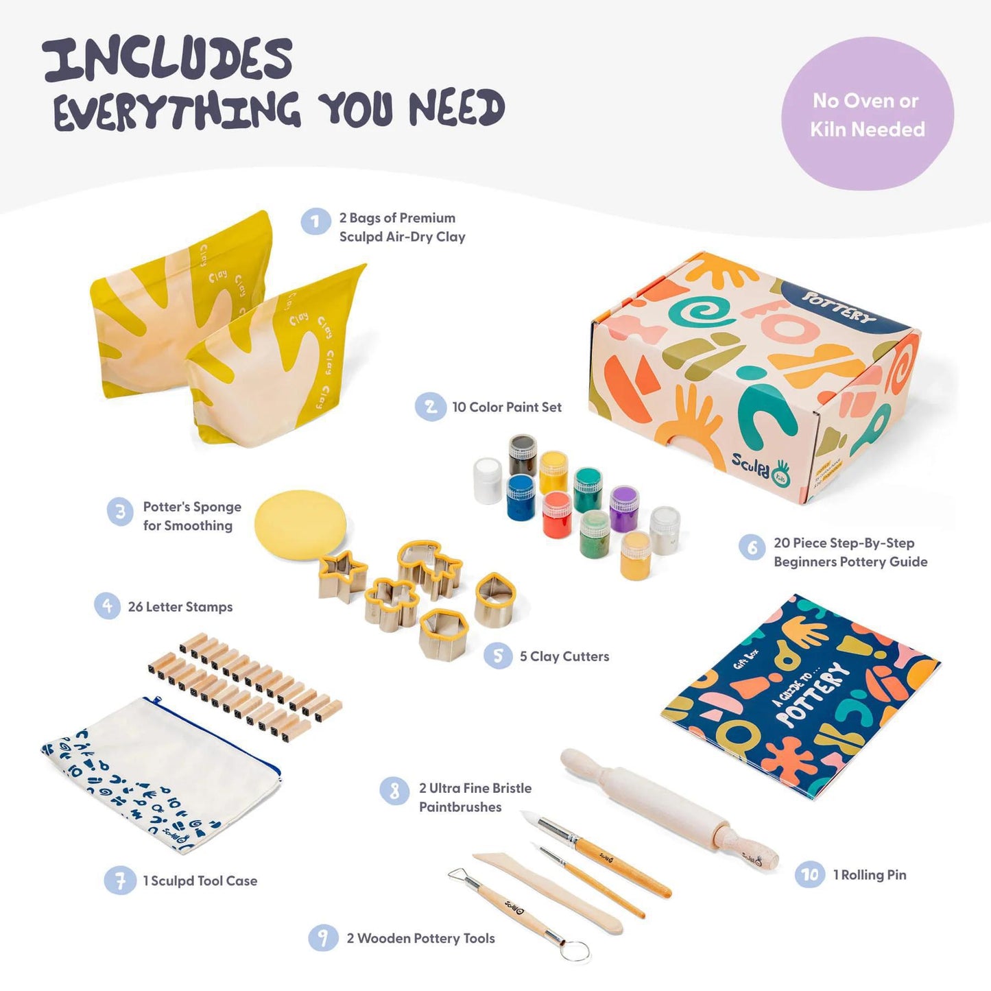 Kids Pottery Kit