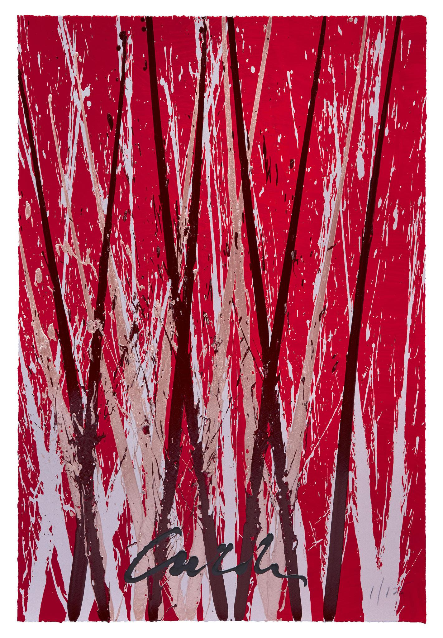 Bonfire Reeds Serigraph