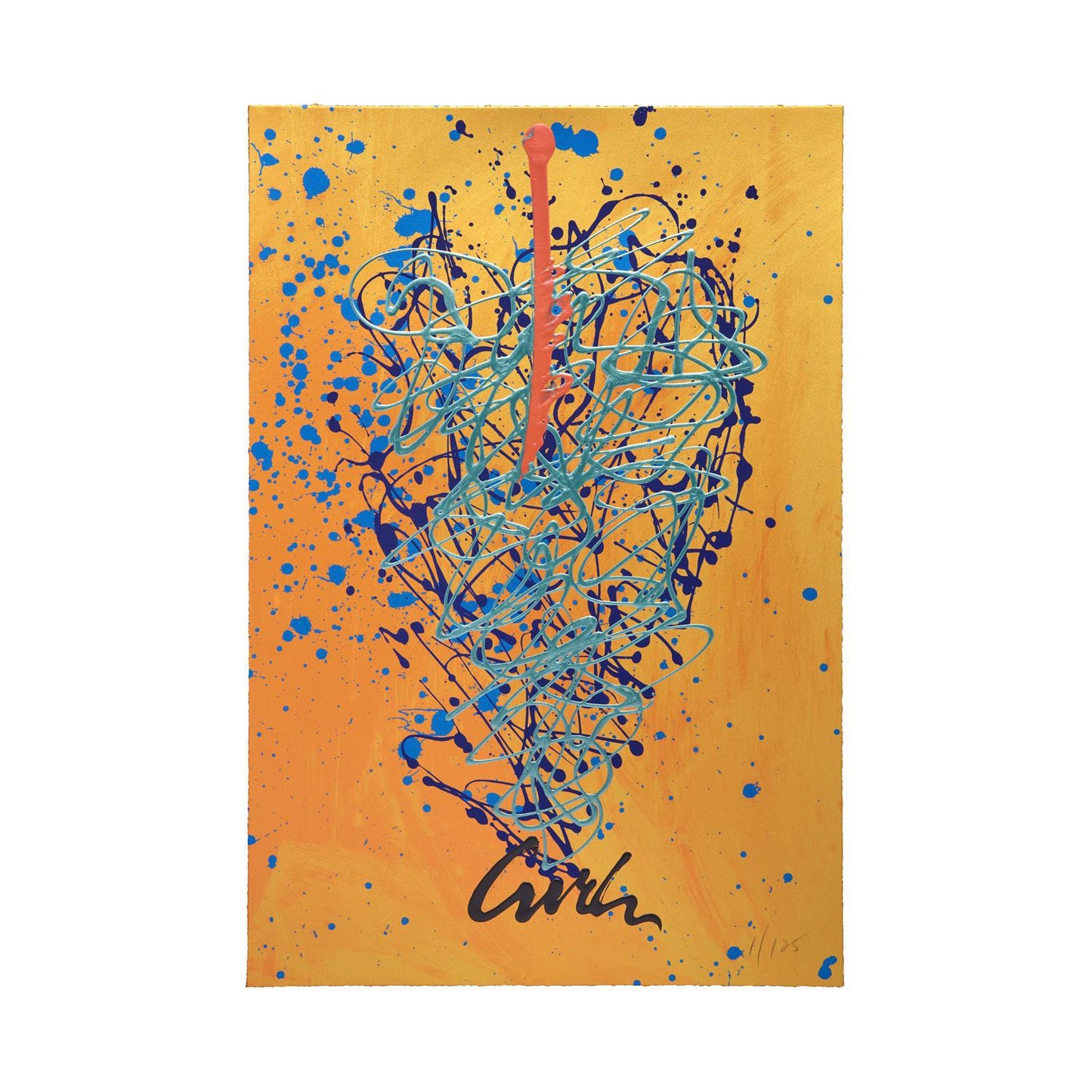 Blue Heat Serigraph