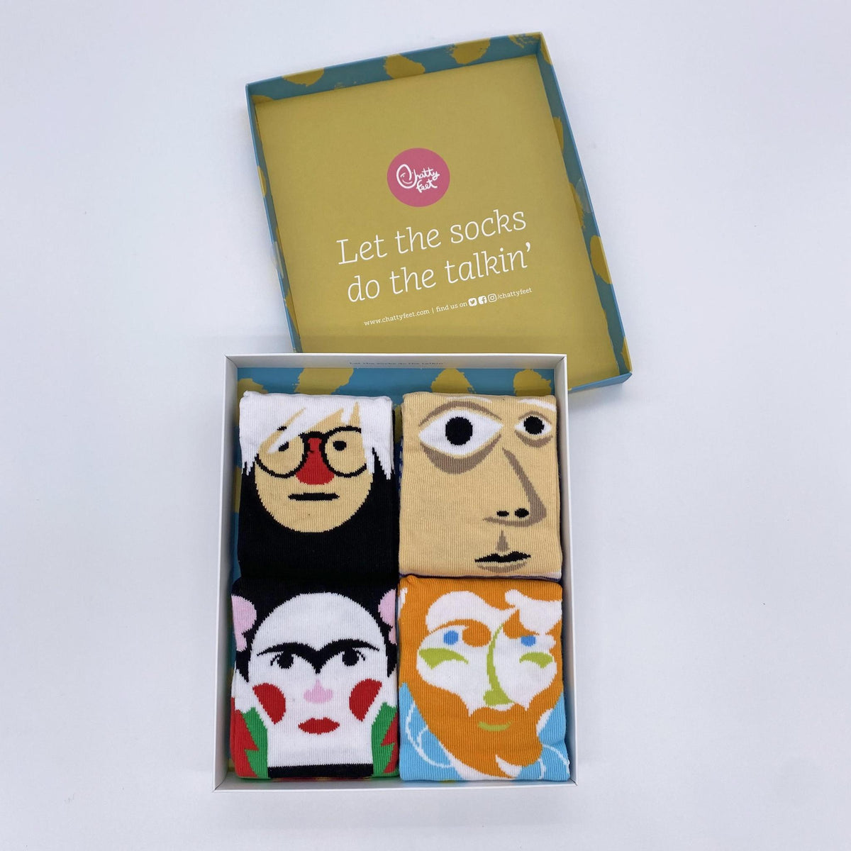 Gifts for an Artist- Fun Socks Set by ChattyFeet