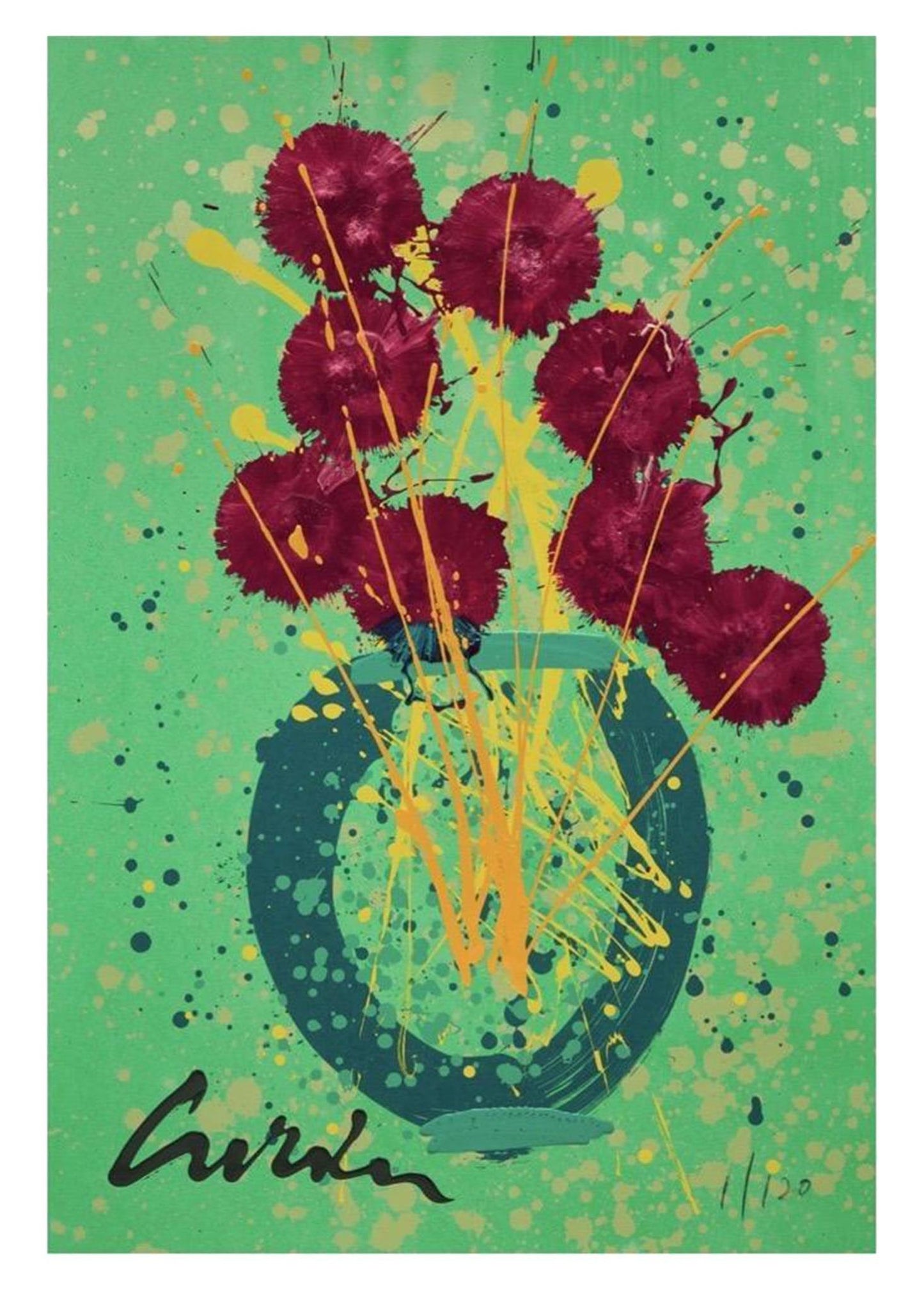 Rosy Petals Serigraph