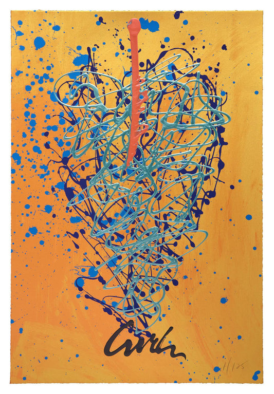 Blue Heat Serigraph