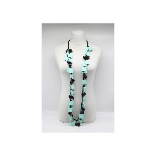 Wooden Squares Necklace