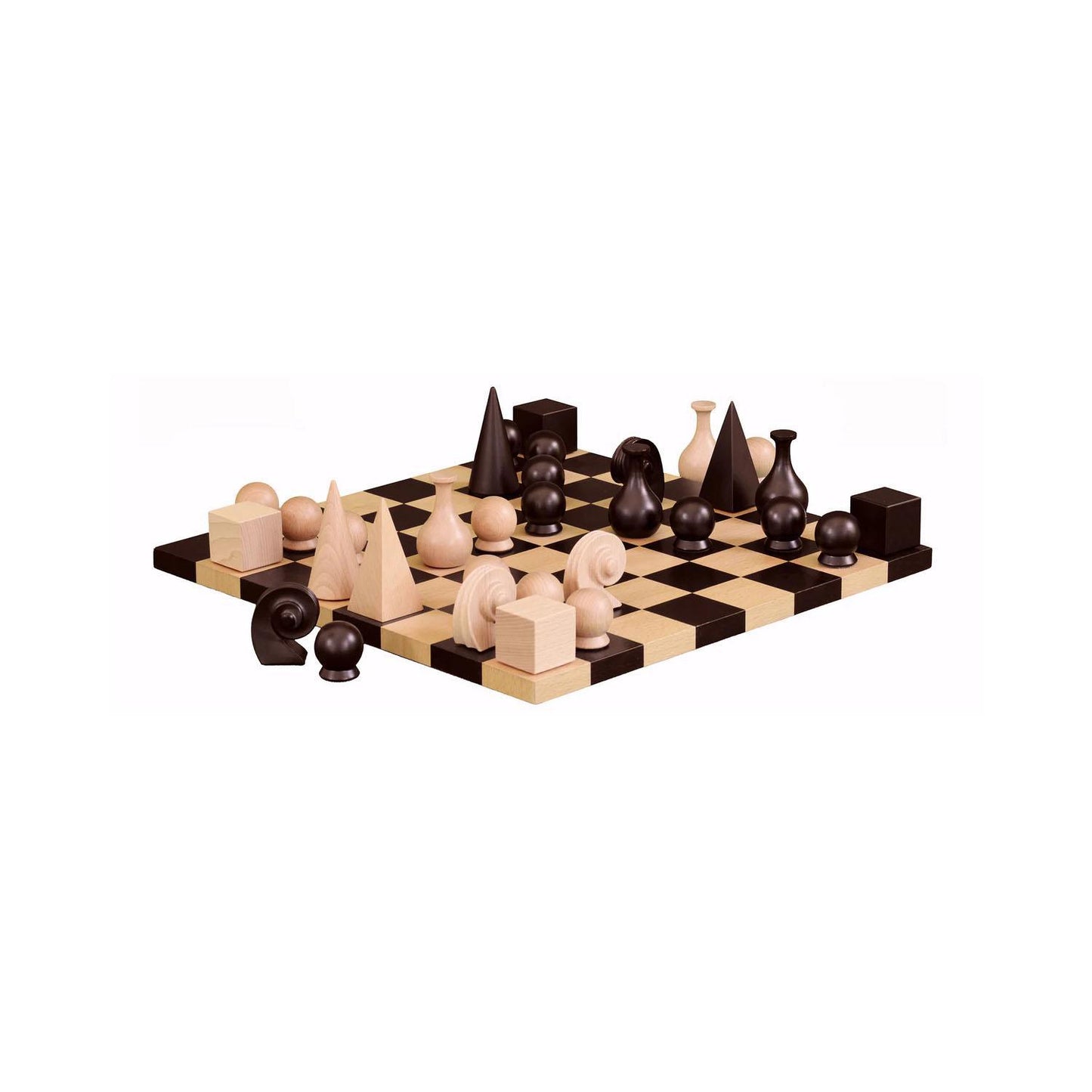 Man Ray Wood Chess Set