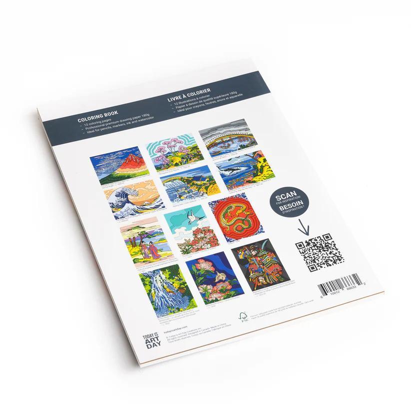 Coloring Book Hokusai