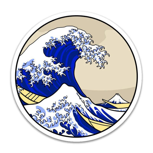 Great Wave Sticker Hokusai