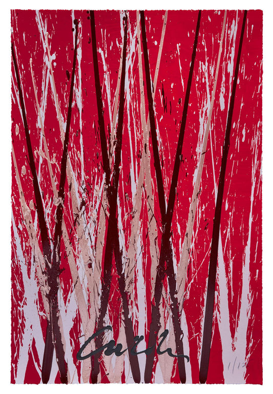 Bonfire Reeds Serigraph