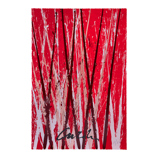 Bonfire Reeds Serigraph