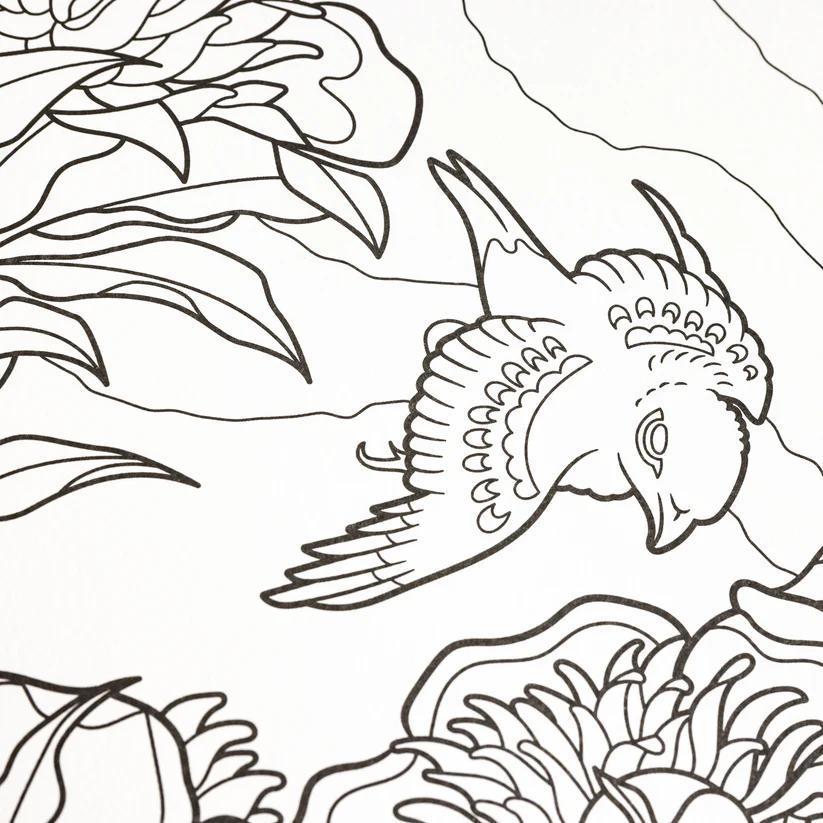 Coloring Book Hokusai