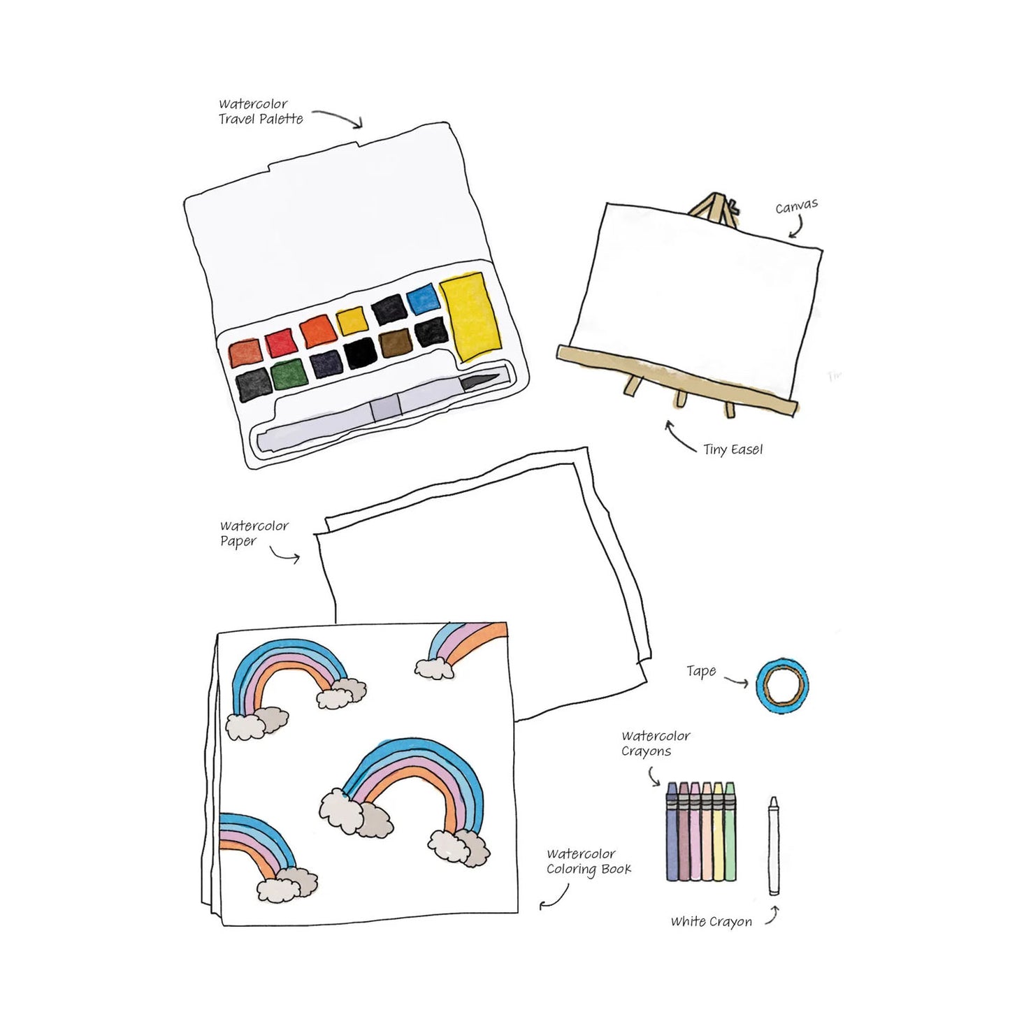 Tiny Easel Traveler Box